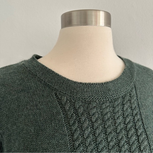 Soft Surroundings Knit Wool Blend Green Sweater M - Picture 7 of 10